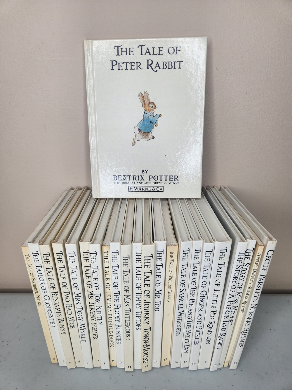 Vintage Beatrix Potter Peter Rabbit Books Lot of 23 | Original Frederick Warne